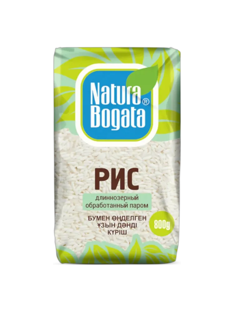 КРУПА NATURA BOGATA 800Г РИС ДЛИННОЗЕРНОЙ