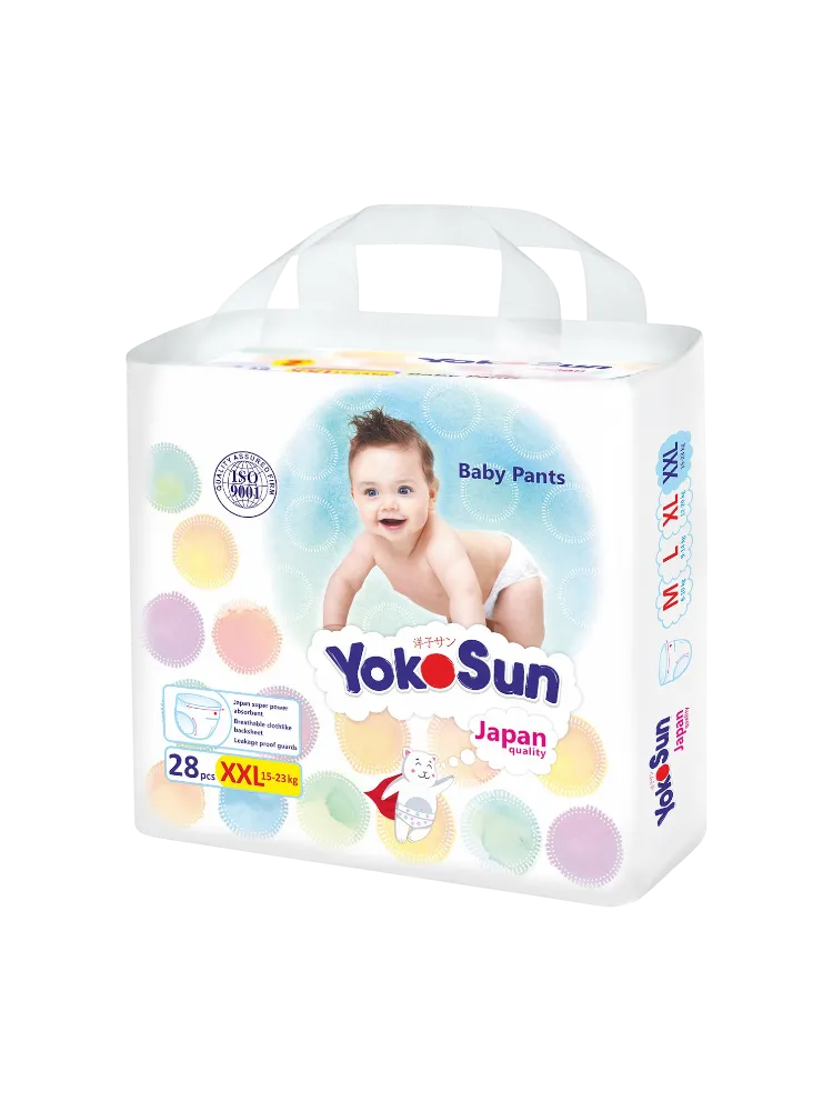 Подгузники-трусики YokoSun, размер ХXL (15-23 кг), 28 шт.