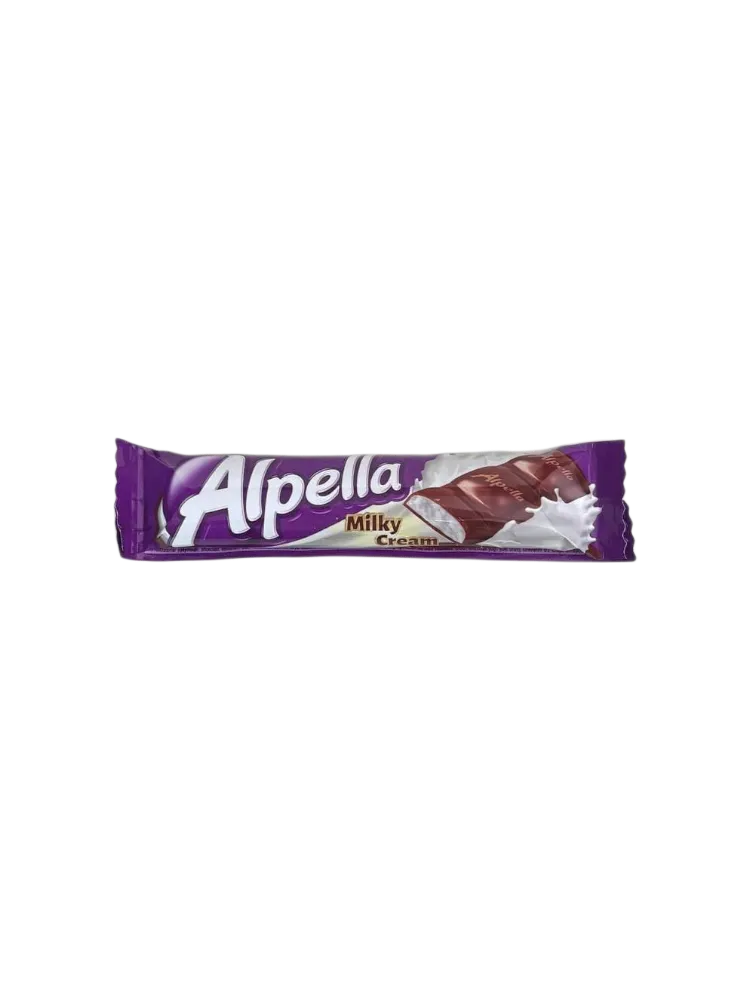 БАТОНЧИК ALPELLA MILKY BAR С ГЛАЗУРЬЮ И МОЛОЧНЫМ КРЕМОМ 35ГР