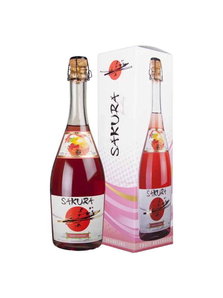 ВИНО SAKURA КРАСНОЕ МАЛИНА 0,75Л 10% - фото 1
