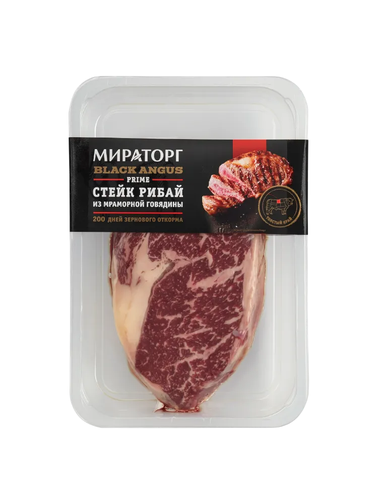 СТЕЙК РИБАЙ МИРАТОРГ 390Г  ИЗ МРАМОРНОЙ ГОЯДИНЫ