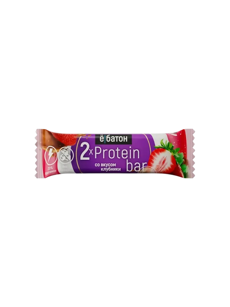 БАТОНЧИК PROTEIN BAR 25Г КЛУБНИКИ