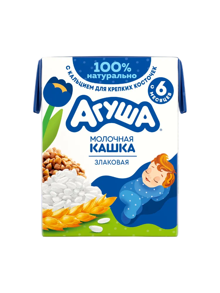 КАША ЗАСЫПАЙКА АГУША 200Г МОЛ ЗЛАКОВАЯ