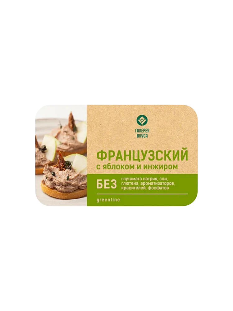 ПАШТЕТ ГАЛЕРЕЯ ВКУСА 146Г ЯБЛОКО И ИНЖИР ФРАНЦУЗСКИЙ