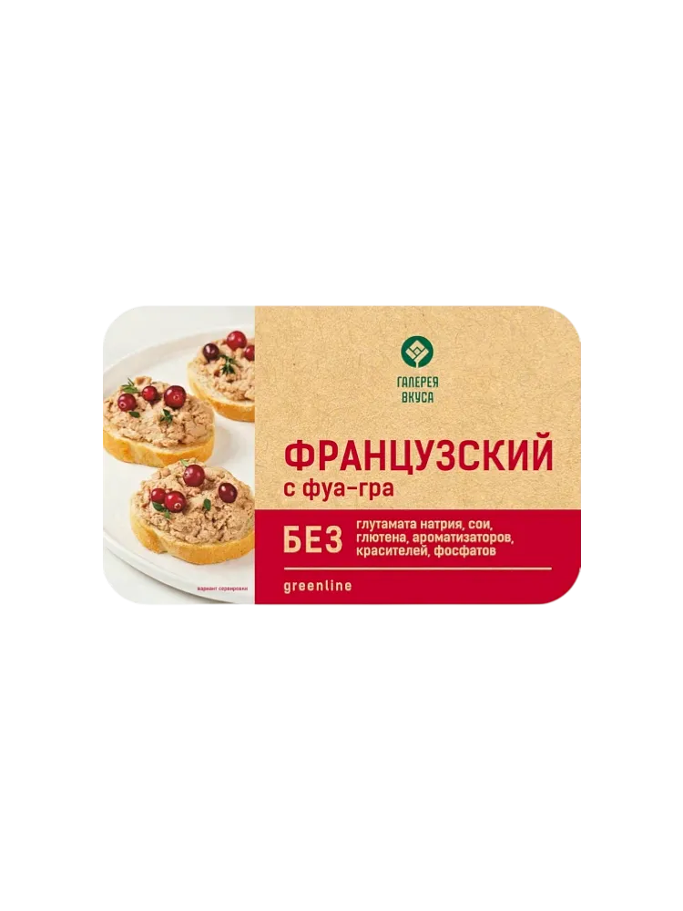 ПАШТЕТ ГАЛЕРЕЯ ВКУСА 146Г ФУА-ГРА ФРАНЦУЗСКИЙ