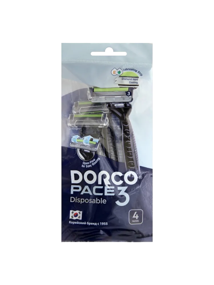 СТАНОК DORCO PACE3 4ШТ ОДНОРАЗ М/У