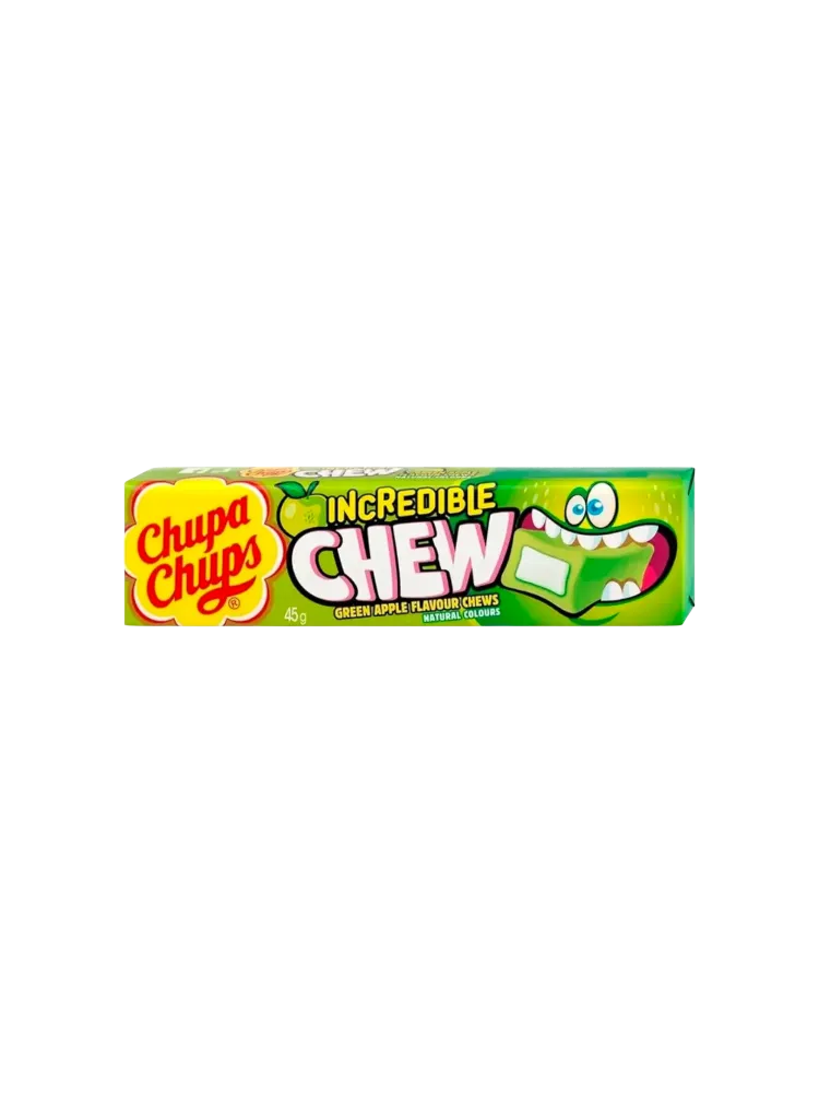 ЖЕВ КОНФЕТА CHUPA CHUPS INCREDIBLE CHEW ЯБЛОКО 47Г