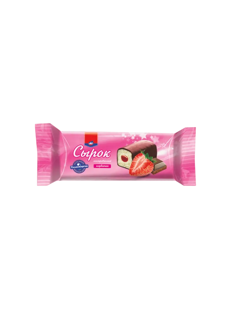 СЫРОК ICE MASTER ГЛАЗИР С КЛУБНИКОЙ 50Г
