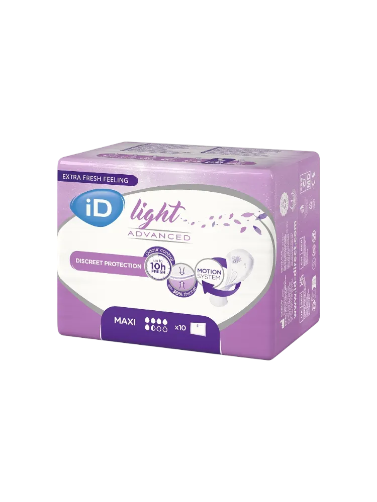 Прокладки урологические iD Light Advanced Maxi №10