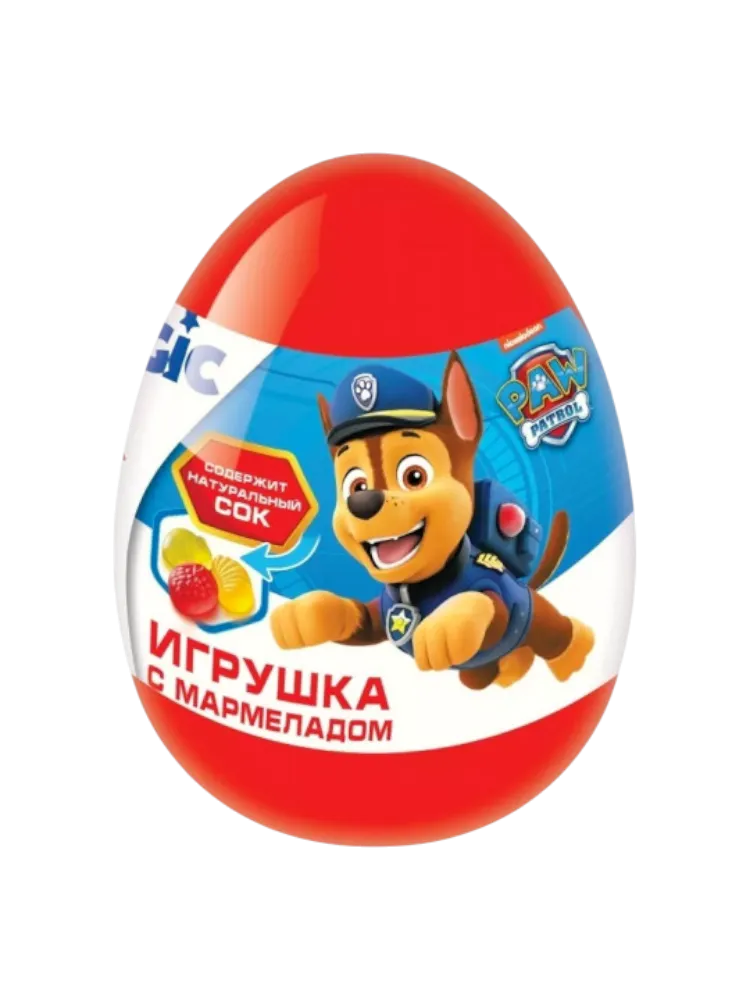 МАРМЕЛАД MAGIC EGG ЩЕНЯЧИЙ ПАТРУЛЬ 10Г С ПОДАРКОМ