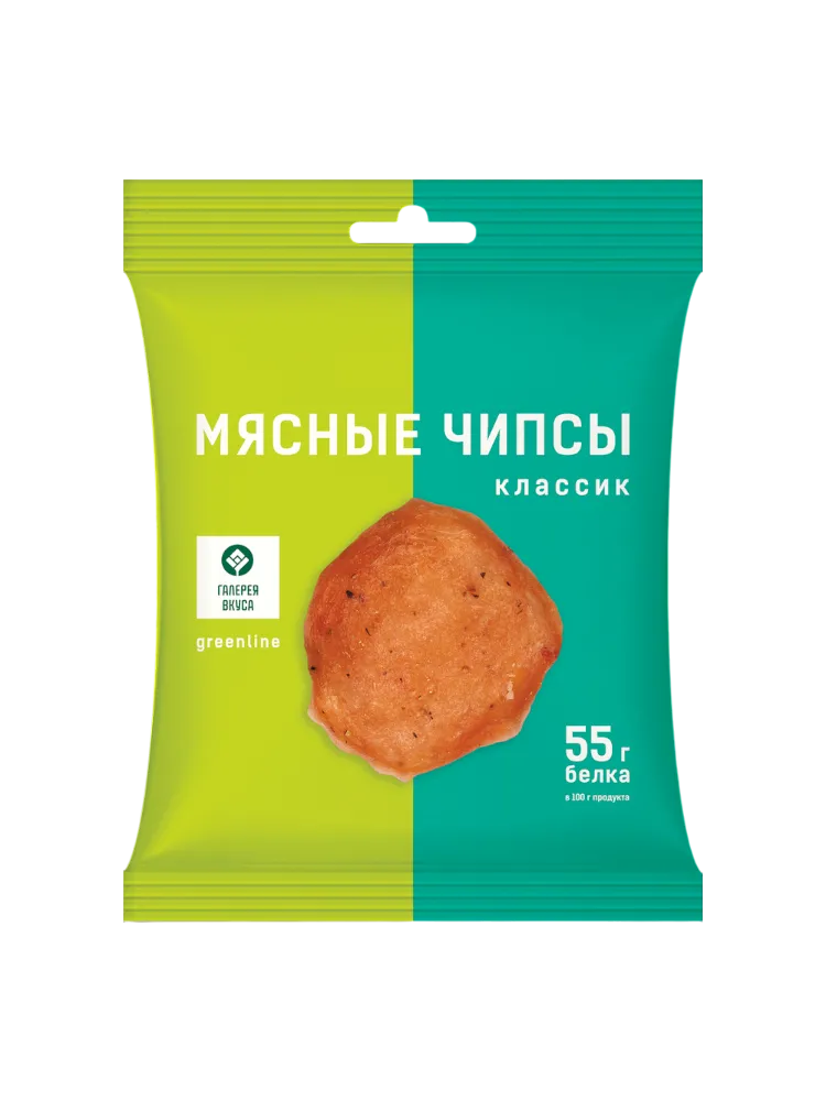 МЯСНЫЕ ЧИПСЫ ГАЛЕРЕЯ ВКУСА КЛАССИК ИЗ МЯСА ЦЫПЛЯТ ЭКСТРА 30Г - фото 1