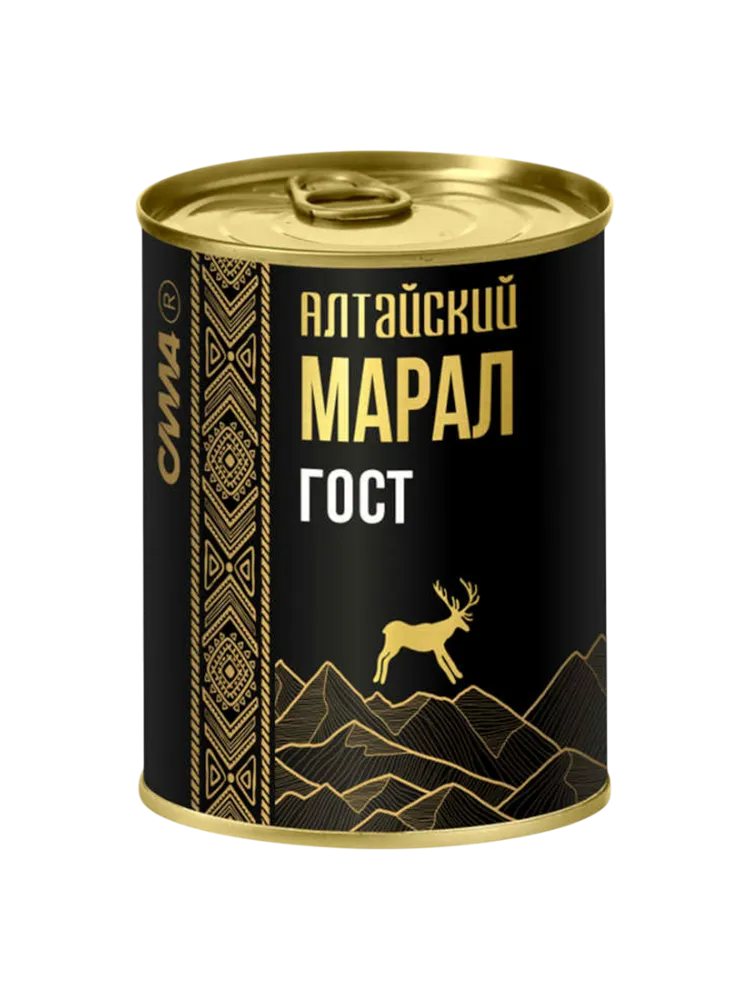 КОНСЕРВЫ СИЛА 338Г МАРАЛ АЛТАЙСКИЙ В/С ГОСТ Ж/Б