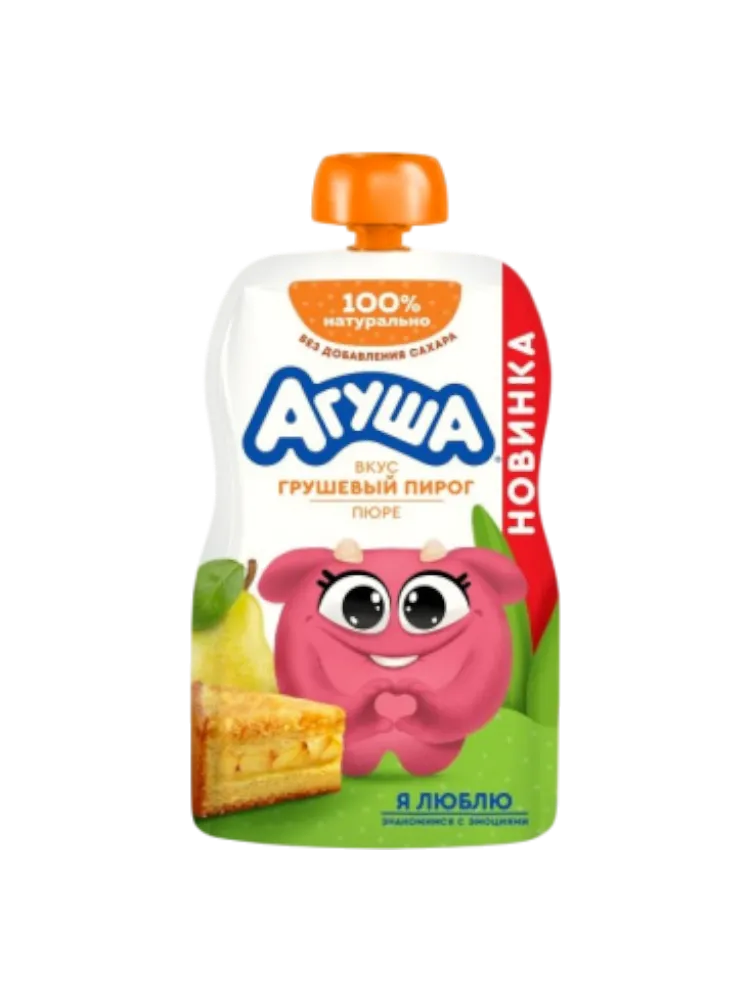 ПЮРЕ АГУША 80Г ГРУШЕВЫЙ ПИРОГ Д/П