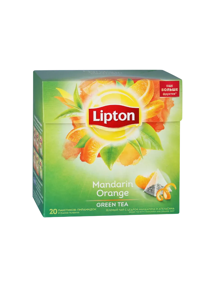 ЧАЙ ЗЕЛЕНЫЙ LIPTON 20ШТ МАНДАРИН АПЕЛЬСИН