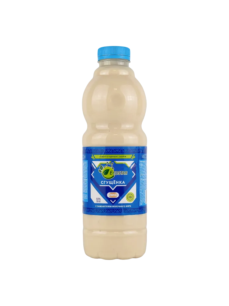МОЛОКО СГУЩЕННОЕ ECOSTAR С САХАРОМ 8,5% 1300Г