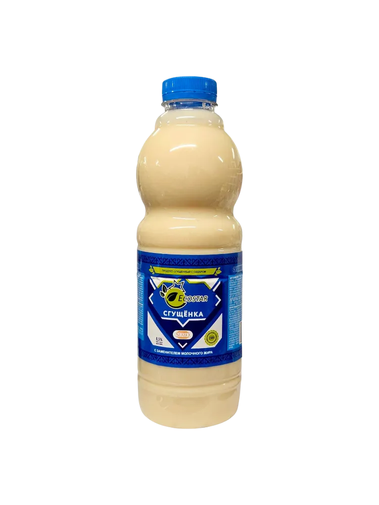 МОЛОКО СГУЩЕННОЕ ECOSTAR С САХАРОМ 8,5% 850Г