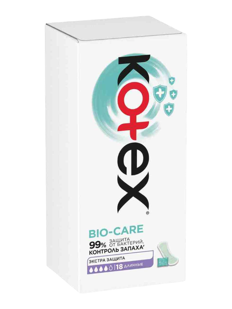 ПРОКЛАДКИ KOTEX BIO CARE 18ШТ ДЛИННЫЕ(10) - фото 1