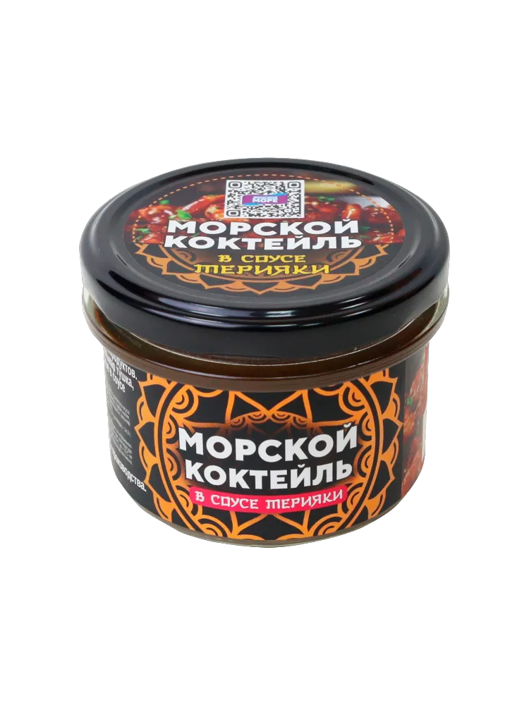 КОКТЕЙЛЬ ЛУНСКОЕ МОРЕ 200Г КАЛЬМАР ЩУП/МИДИИ В ОСТРОМ МАСЛЕ СТ/Б
