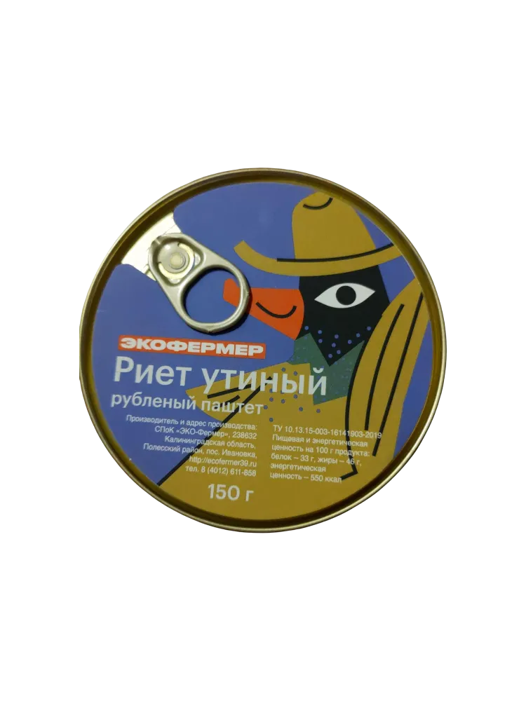 РИЕТ ЭКОФЕРМЕР УТИНЫЙ 150Г