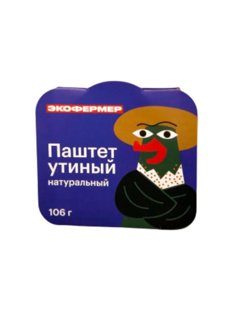 ПАШТЕТ ЭКОФЕРМЕР УТИНЫЙ 106Г