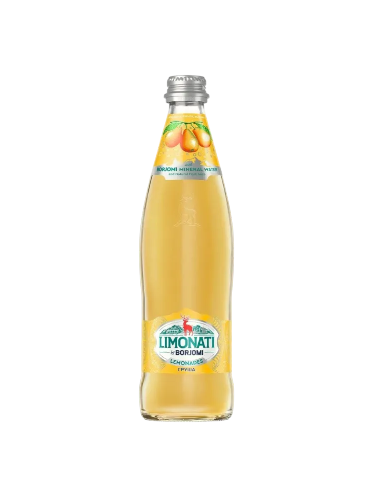 ЛИМОНАД BORJOMI 0.5Л ГРУША СТ/Б - фото 1