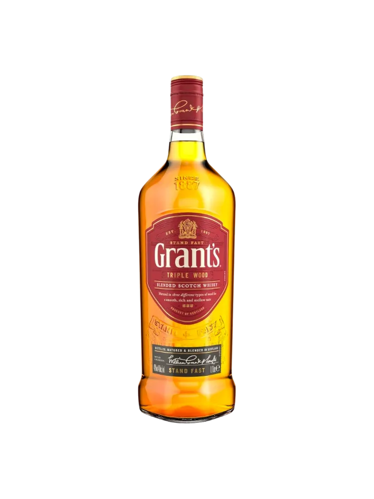 ВИСКИ GRANT'S 0,35Л TRIPLE WOOD 40% - фото 1