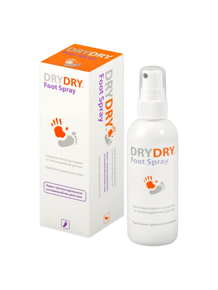 Антиперспирант Effect dry Foot спрей д/ног 100мл