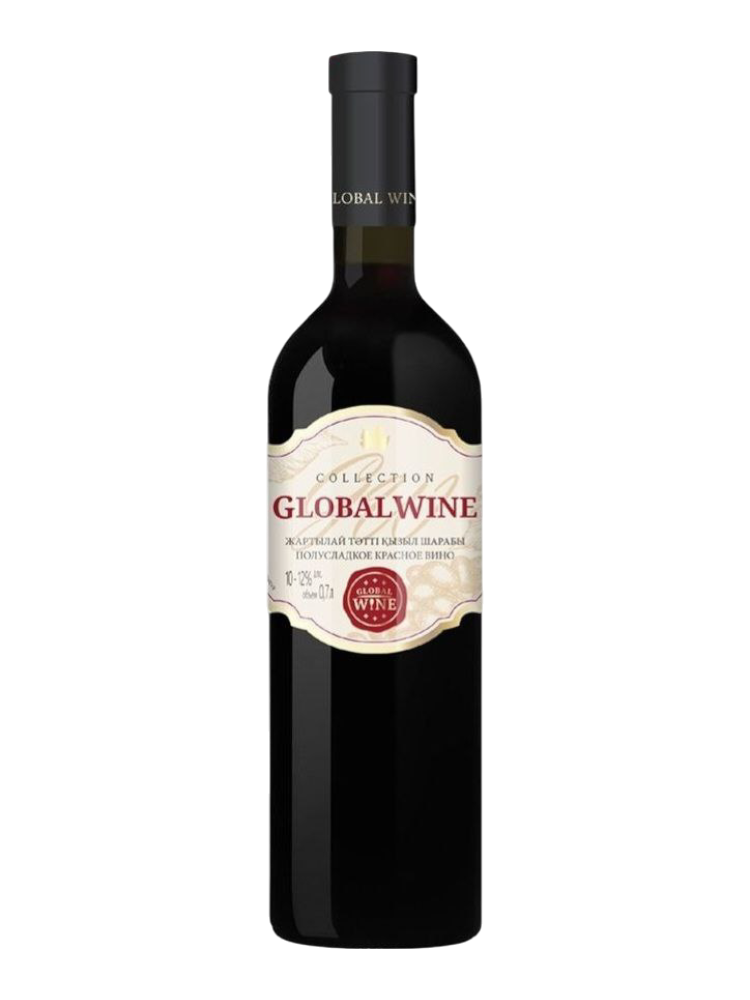 ВИНО GLOBAL WINE 0,7Л QAZAQ GULDER КРАС П/СЛ 10% - фото 1