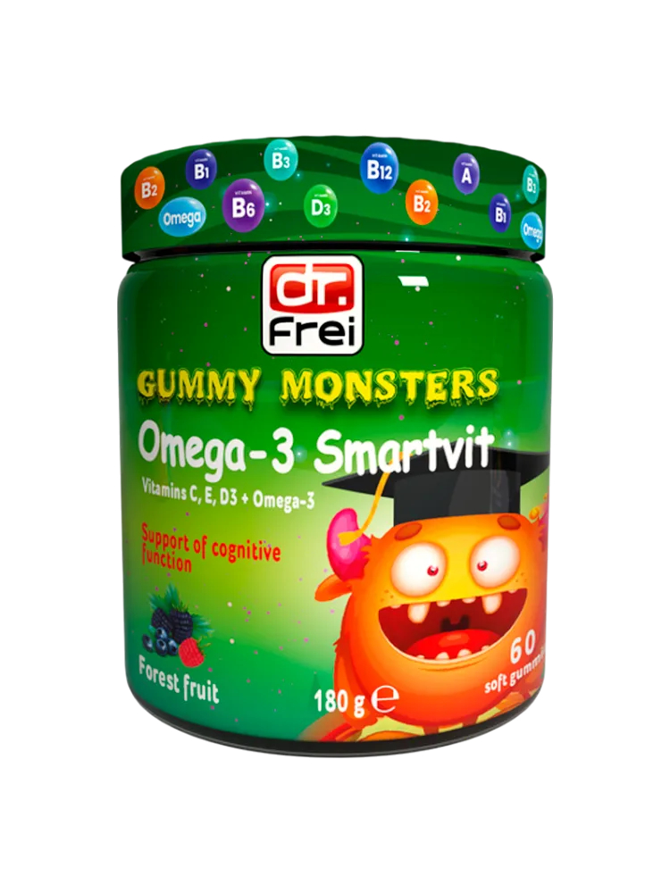 Монстрики Омега-3 Смартвит Dr.Frei пастилки со вкусом ягод №60