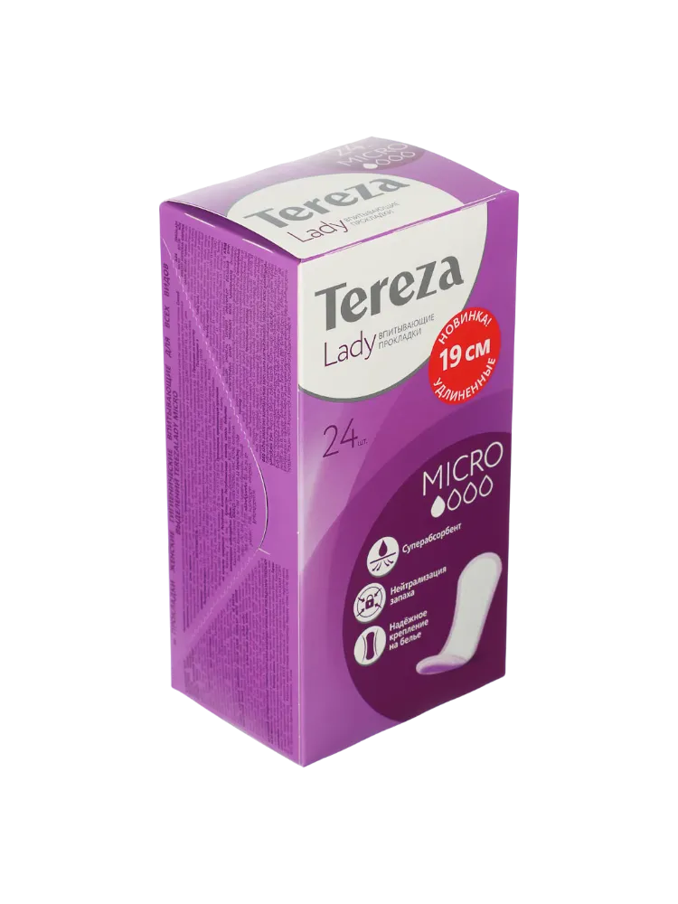 TerezaLady Прокладки женские гигиенические впитывающие  Micro №24