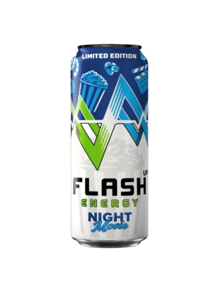 НАПИТОК ЭНЕРГЕТ FLASH UP 0,45Л ENERGY MOVIE NIGHT Ж/Б
