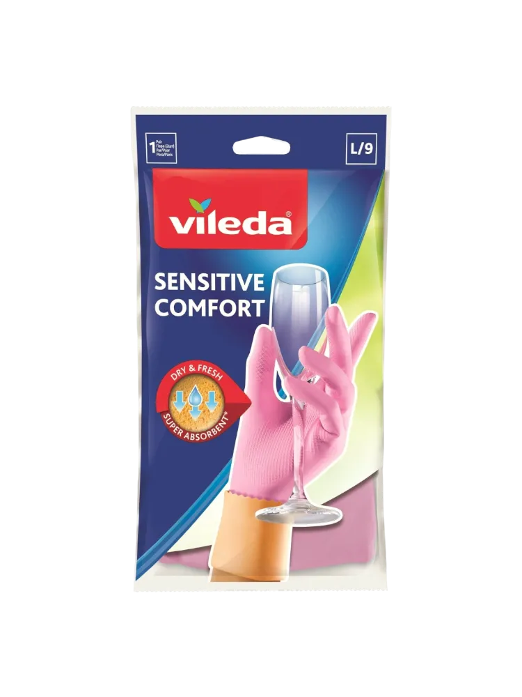 ПЕРЧАТКИ VILEDA SENSITIVE COMFORT L