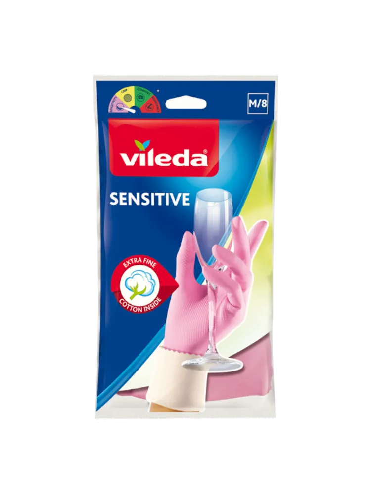 ПЕРЧАТКИ VILEDA SENSITIVE COMFORT M - фото 1