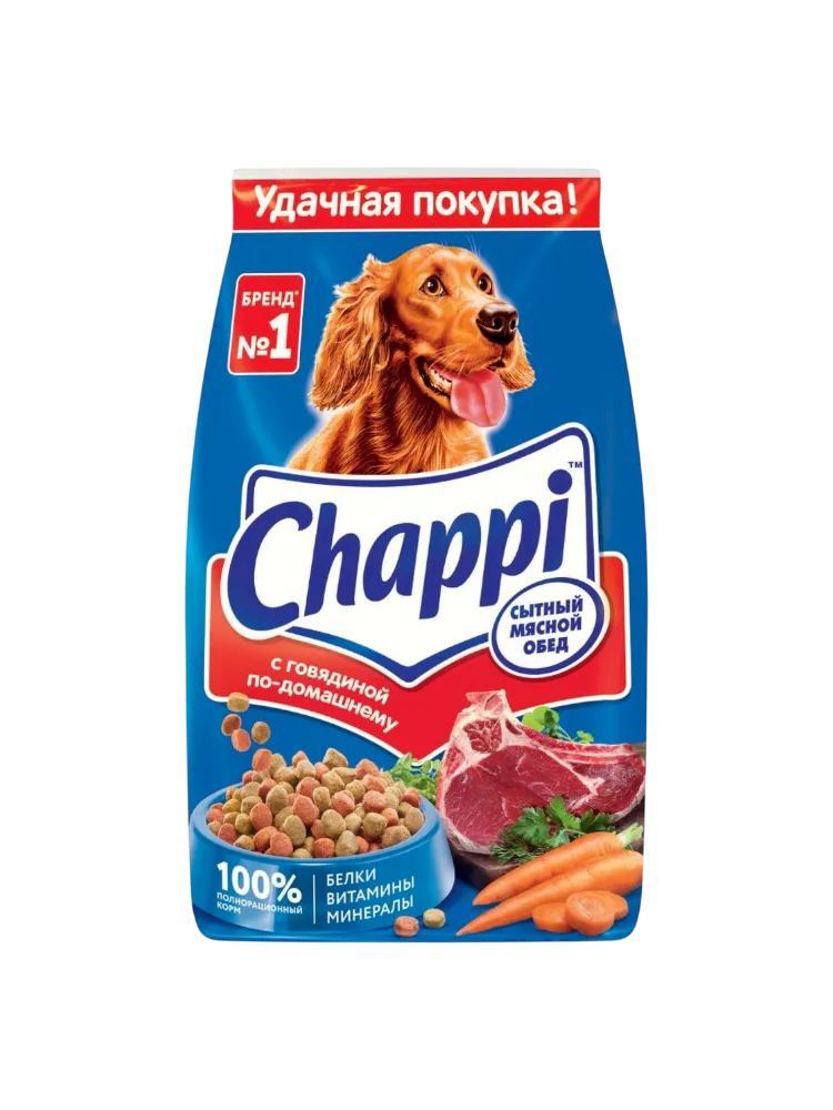 КОРМ Д/СОБАК CHAPPI 2,5КГ С ГОВЯДИНОЙ ПО-ДОМАШНЕМУ