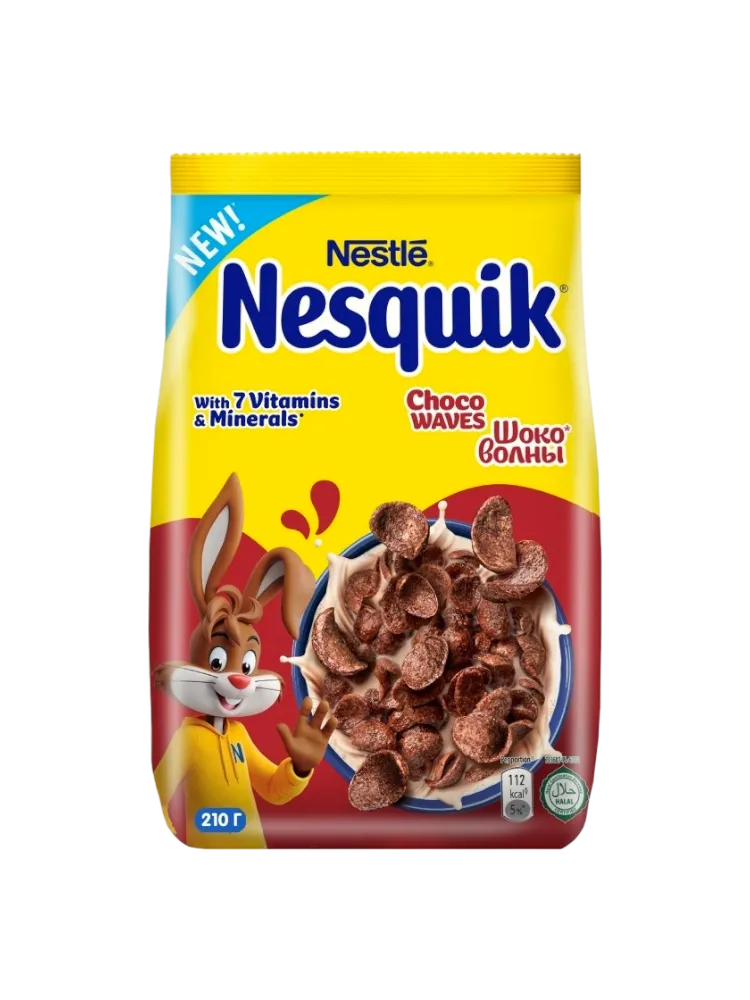 ГОТОВЫЙ ЗАВТРАК NESQUIK 210ГР CHOCO WAVES