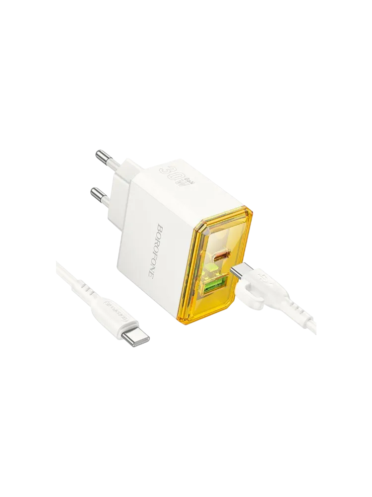 Сетевое зарядное устройство Borofone  BAS32A T.C-T.C белое