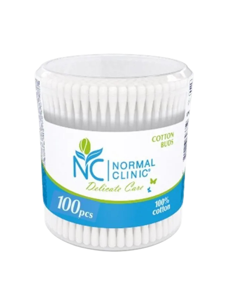 ВАТНЫЕ ПАЛОЧКИ NORMAL CLINIQUE 100ШТ ПЛ/У КРУГЛЫЕ
