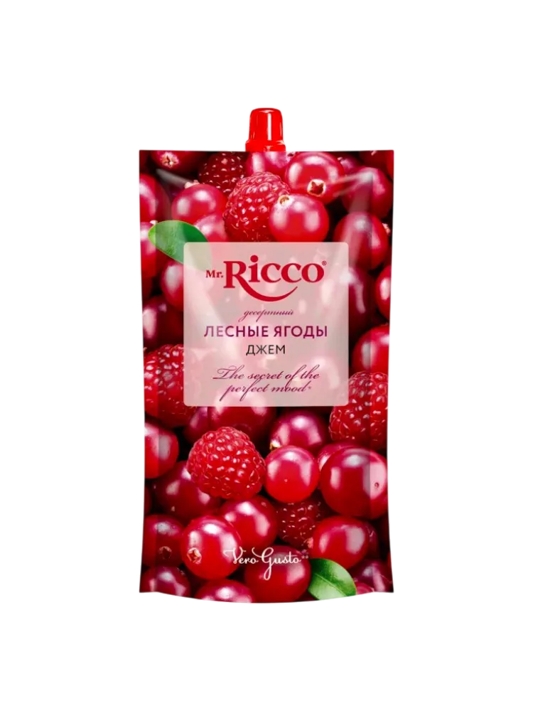 ДЖЕМ MR.RICCO 300ГР ДЕСЕРТНЫЙ ЛЕСНЫЕ ЯГОДЫ Д/П