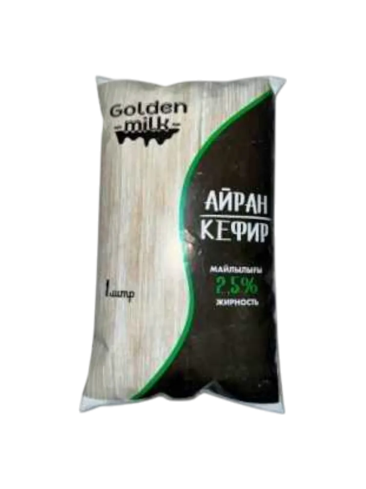 КЕФИР GOLDEN MILK 1000Г 2,5% Ф/П