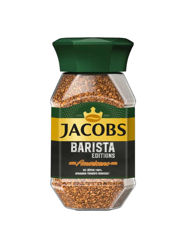 КОФЕ JACOBS BARISTA РАСТВОРИМЫЙ 95Г СТ/Б