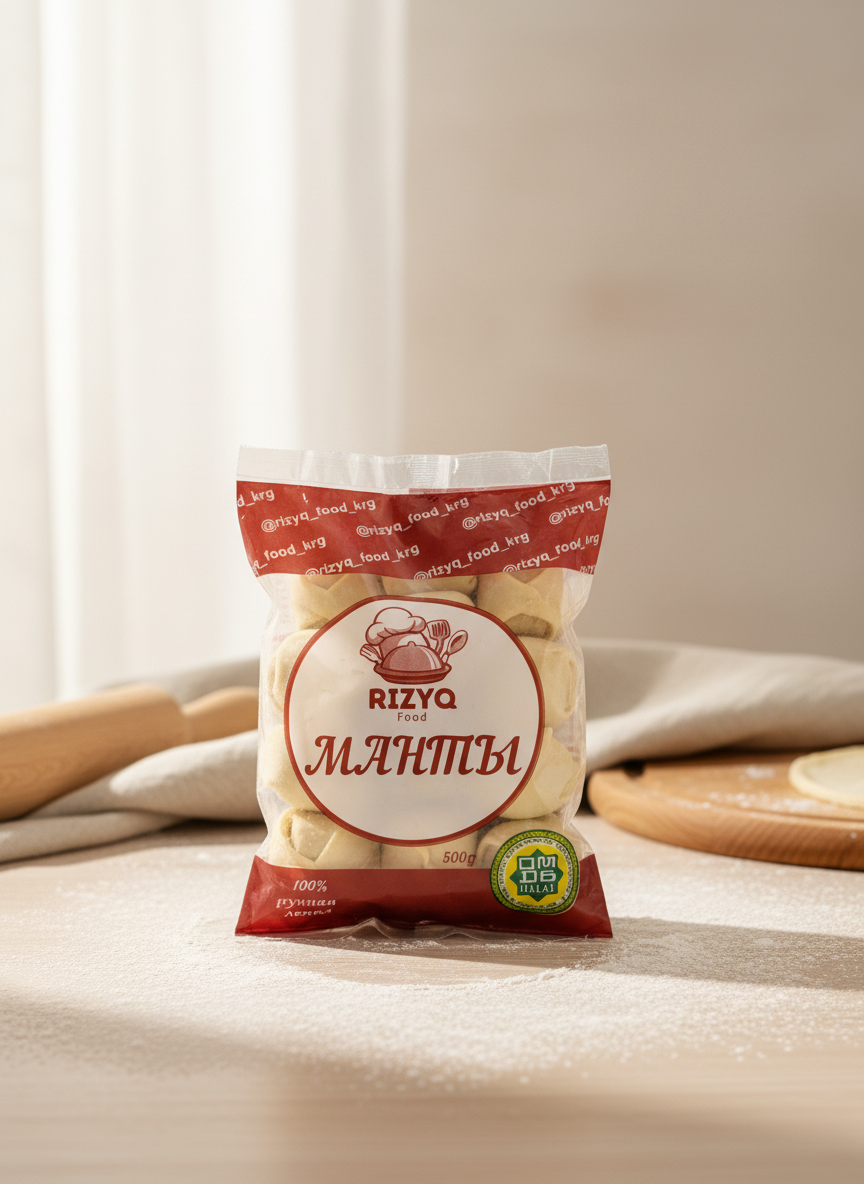 Манты говяжие Rizyq 500 гр