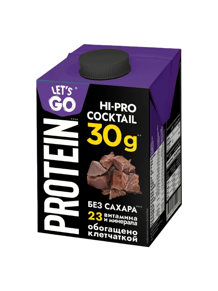 КОКТЕЙЛЬ МОЛ LETS'GO 500Г ШОКОЛАД ТБА 0%