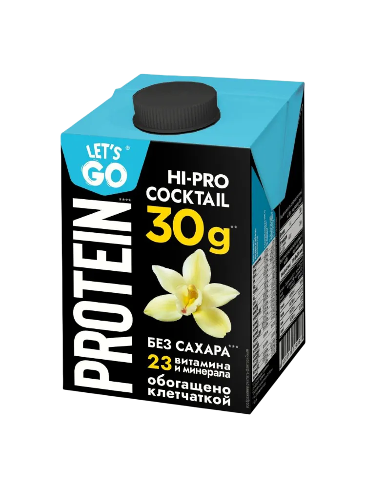 КОКТЕЙЛЬ МОЛ LETS'GO 500Г ВАНИЛЬ ТБА 0%