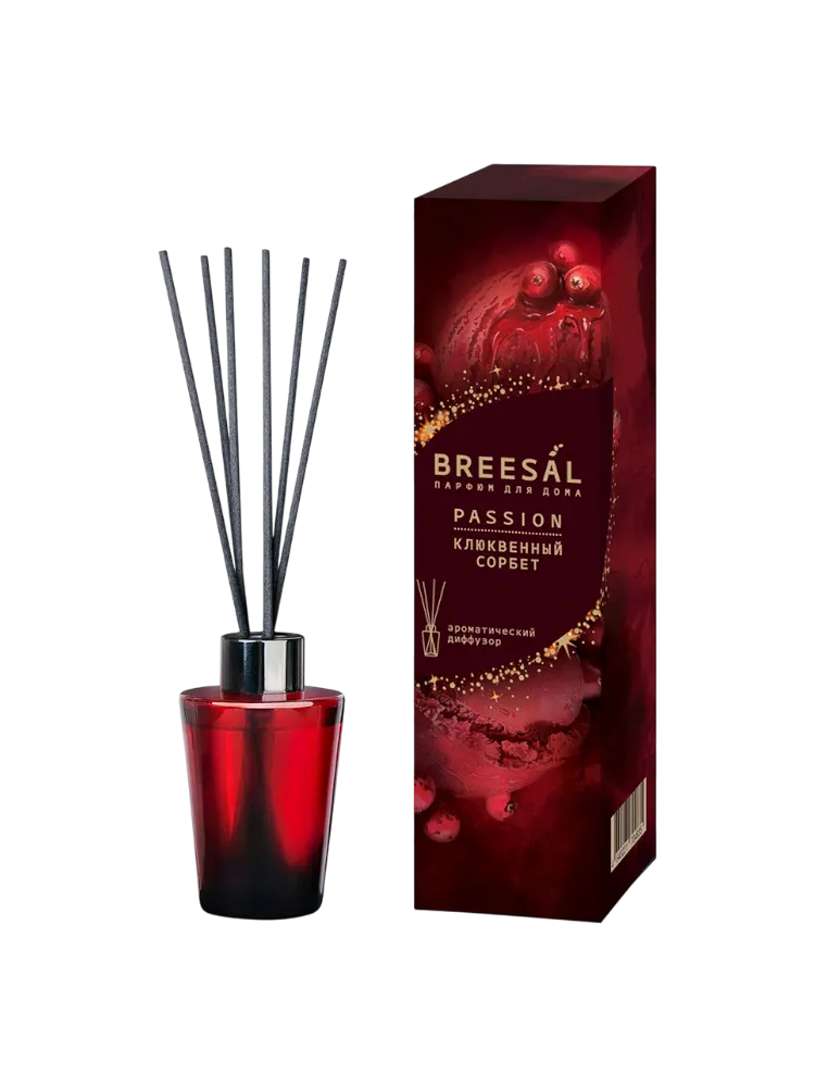 АРОМАДИФФУЗОР BREESAL PASSION КЛЮКВЕННЫЙ СОРБЕТ 70МЛ