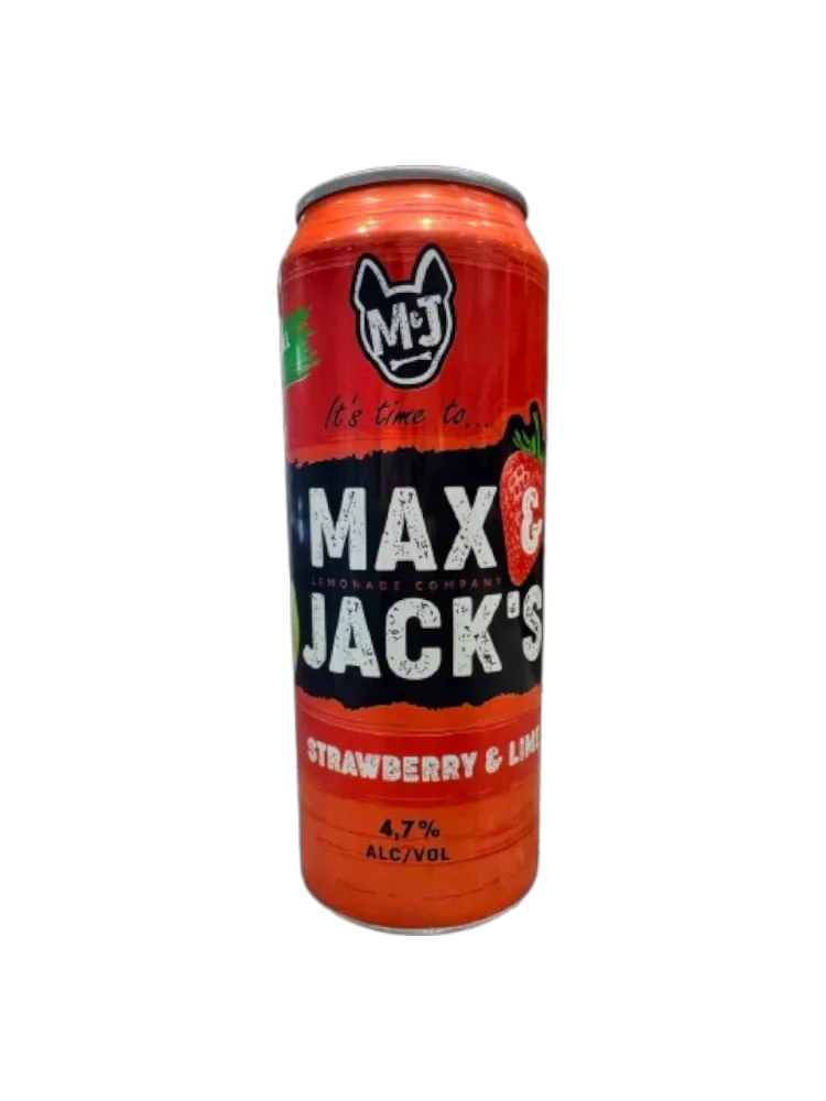 ПИВО MAX&JACKS 0,43Л STRAWBERRY LIME 4,7% Ж/Б - фото 1
