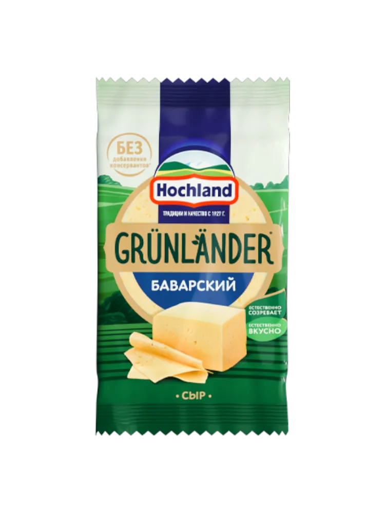 СЫР HOCHLAND ГРЮНЛАНДЕР БАВАРСКИЙ П/ТВ 180Г