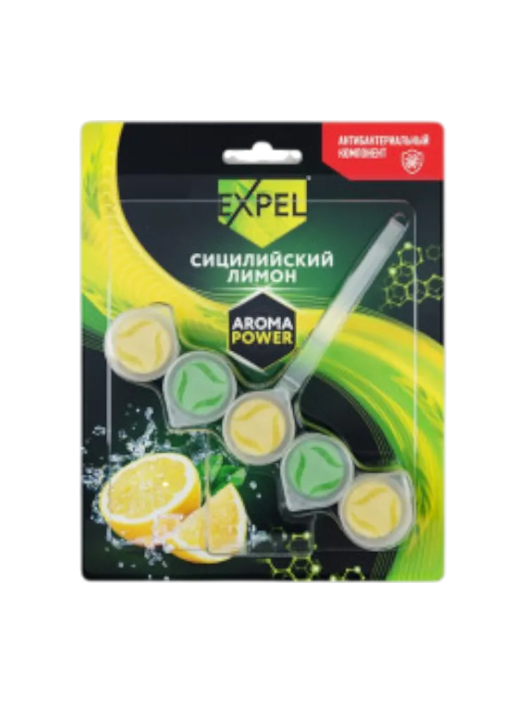 СР-ВО Д/УНИТАЗА EXPEL AROMAPOWER СИЦИЛИЙСКИЙ ЛИМОН 90Г
