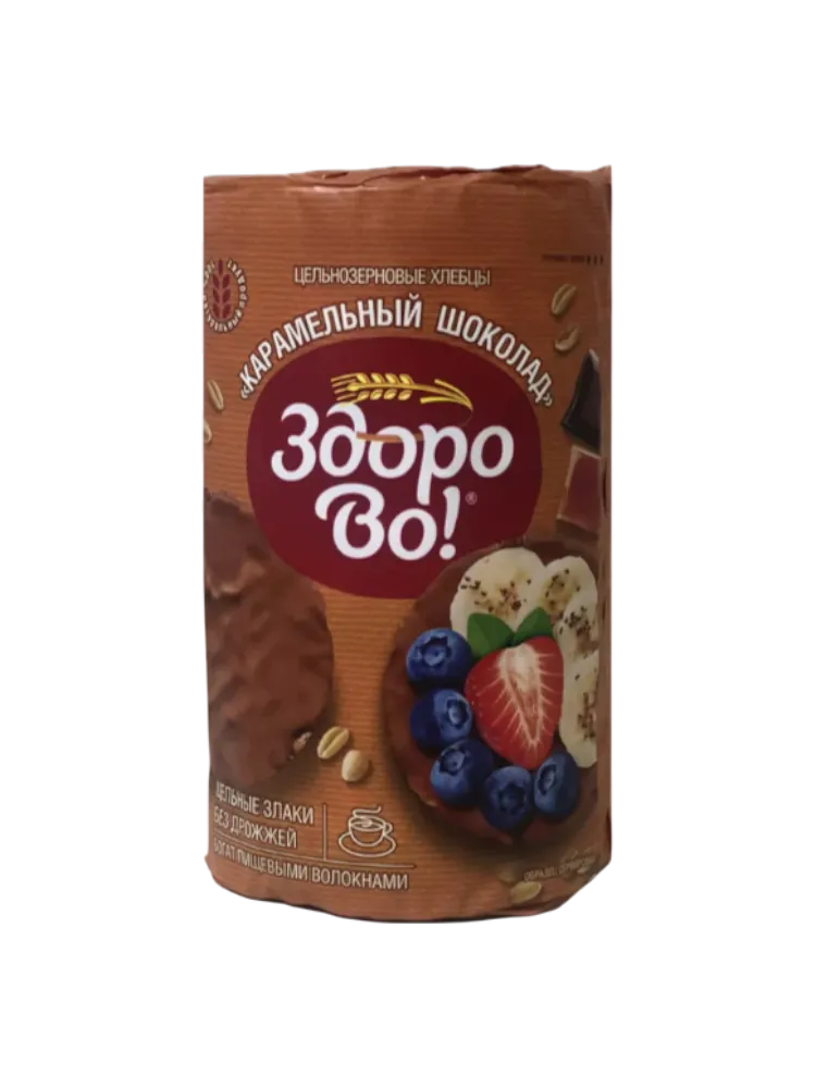 ХЛЕБЦЫ ЗДОРОВО 200Г КАРАМЕЛЬНЫЙ ШОКОЛАД