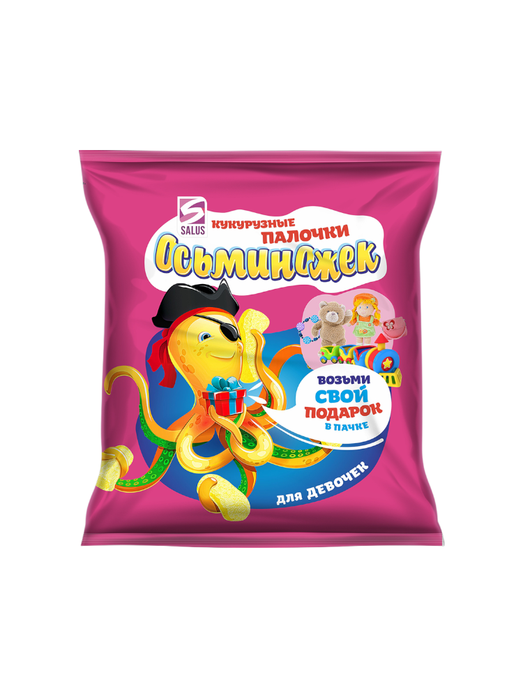 КУКУРУЗНЫЕ ПАЛОЧКИ ОСМЕНОЖЕК 40ГР ИГРУШКА ДЛЯ ДЕВ
