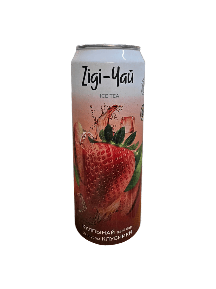 ЧАЙ ХОЛ ZIGI-ЧАЙ ЧЕРНЫЙ КЛУБНИКА 0,45Л Ж/Б